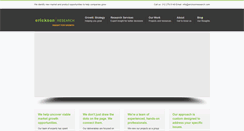 Desktop Screenshot of ericksonresearch.com